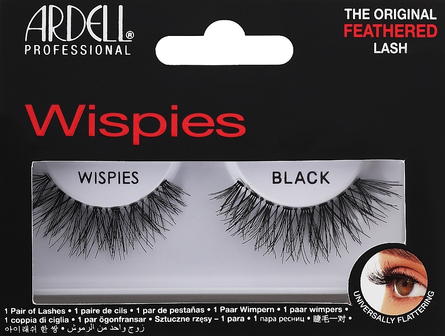 Sztuczne rzęsy - Ardell Professional Natural Lashes Wispies Black — Zdjęcie N1