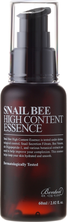 Esencja do twarzy z dużym stężeniem śluzu ślimaka i pszczelego jadu - Benton Snail Bee High Content Essence