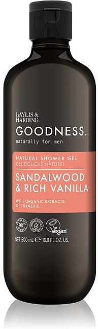 Żel pod prysznic - Baylis & Harding Goodness Sandalwood & Rich Vanilla — Zdjęcie N1