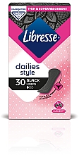 Wkładki higieniczne, 30 szt. - Libresse Dailies Style Normal Black — Zdjęcie N2
