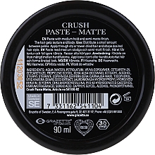 Matowa pasta do stylizacji włosów - Grazette Crush Paste Matte — Zdjęcie N2