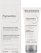 Krem wybielający do wrażliwych obszarów ciała - Bioderma Pigmentbio Sensitive Areas Cream — Zdjęcie N2