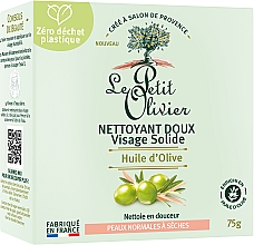 Kup Delikatny środek do mycia twarzy - Le Petit Olivier Gentle Solid Face Cleanser Olive Oil