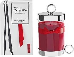 PRZECENA! Świeca zapachowa Cytryna - Rigaud Paris Cythere Red Scented Candle * — Zdjęcie N1