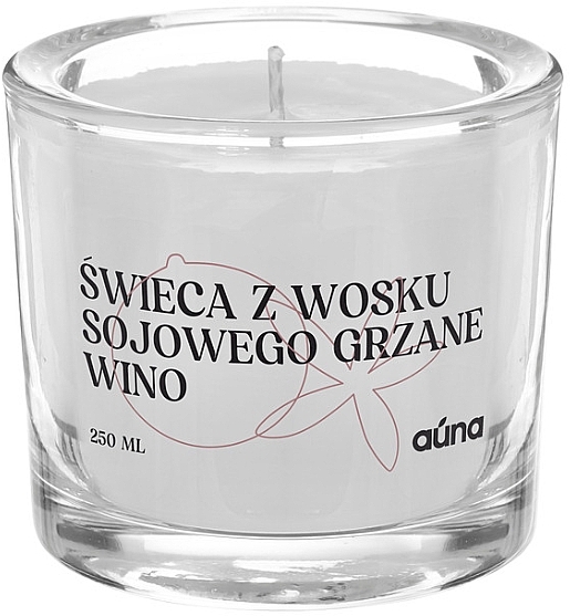 Naturalna świeca z wosku sojowego Grzane wino - Auna Soya Candle Mulled Wine — Zdjęcie N2