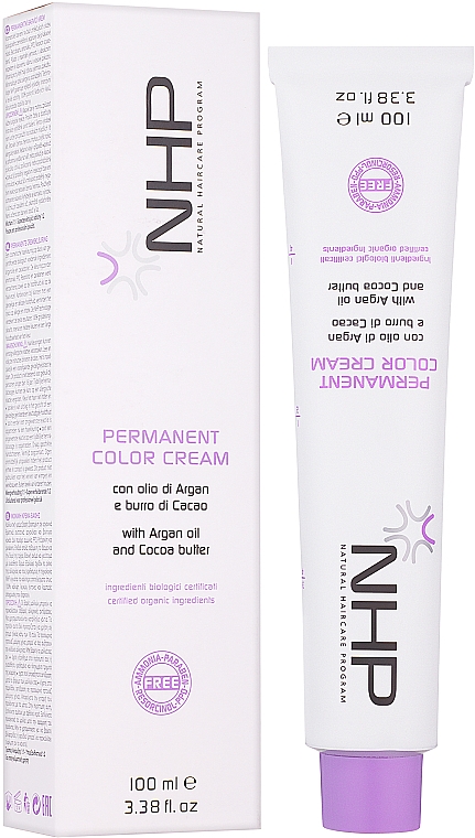 Farba do włosów bez amoniaku z olejem arganowym - Maxima NHP Permanent Color Cream — Zdjęcie N1