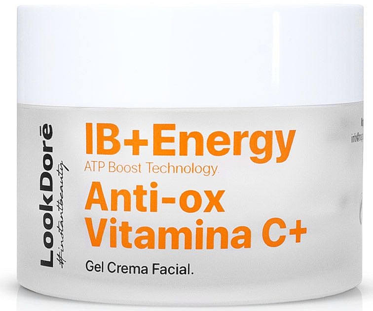 Lekki tonizujący krem-fluid do twarzy - LookDore IB+Enrgy Anti-Ox Vitamin C Gel Cream — Zdjęcie N1