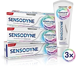 Zestaw - Sensodyne Complete Protection+ Set (toothpaste/75mlx3) — Zdjęcie N1