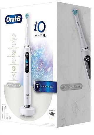 Szczoteczka elektryczna, biała - Oral-B Braun iO Series 9N Whitebox — Zdjęcie N1