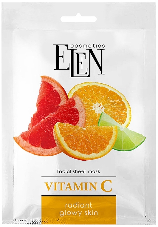Maska do twarzy w płachcie - Elen Cosmetics Vitamin C — Zdjęcie N1