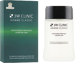 Odświeżający tonik nawilżający dla mężczyzn - 3w Clinic Homme Classic Moisturizing Freshness Essential Skin — Zdjęcie N1