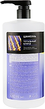 Fioletowy szampon neutralizujący żółte tony do włosów blond - Salon Professional Hair Shampoo Anti Yellow Total Blonde — Zdjęcie N4