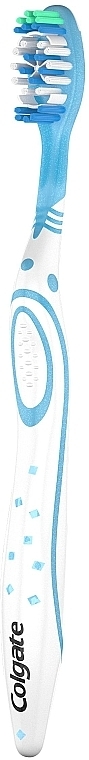 Średnio twarda szczoteczka do zębów Max White, niebieska - Colgate Max White Medium With Polishing Star — Zdjęcie N2