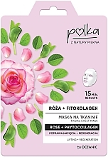 Kup Maska na tkaninie do twarzy Poprawa napięcia + regeneracja Róża + fitokolagen - Polka Rose And Phytocollagen Facial Sheet Mask