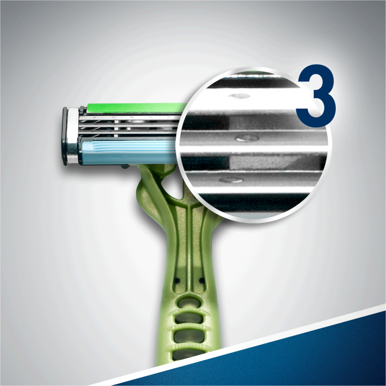 Jednorazowe maszynki do golenia, 3 szt. - Gillette Blue 3 SenseCare — Zdjęcie N3