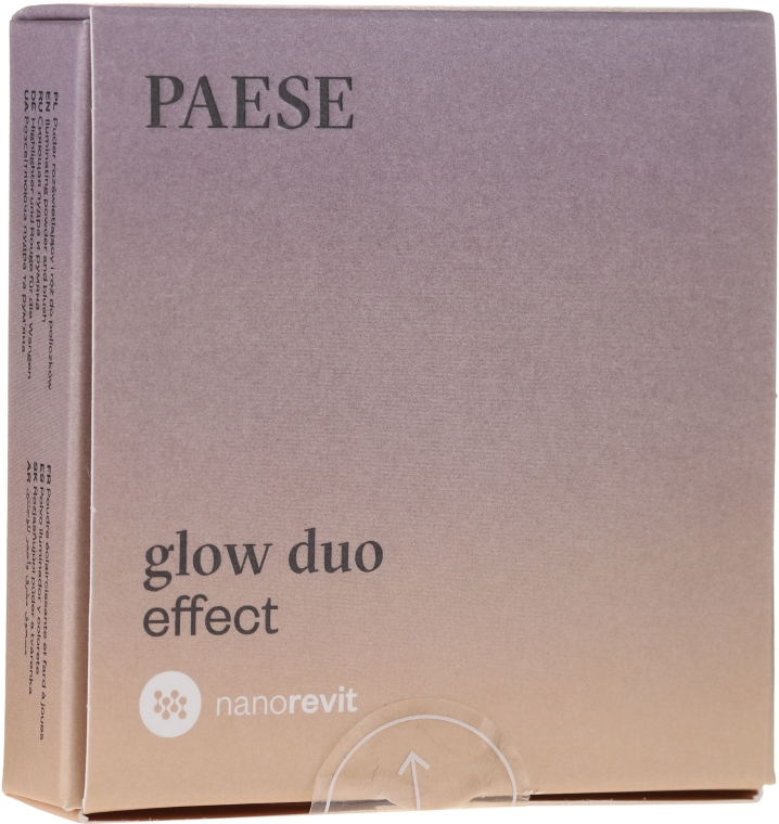 Rozświetlający puder i róż do twarzy - Paese Nanorevit Glow Duo Effect Powder And Blush — Zdjęcie N1