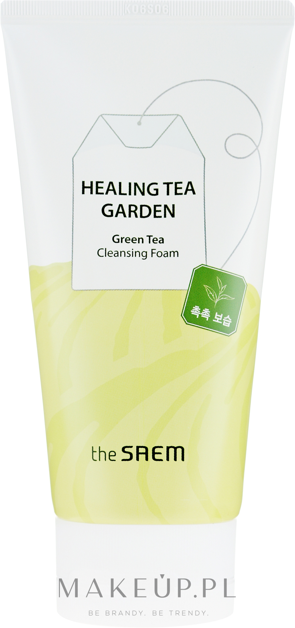 Pianka do mycia twarzy - The Saem Healing Tea Garden Green Tea Cleansing Foam — Zdjęcie 150 ml