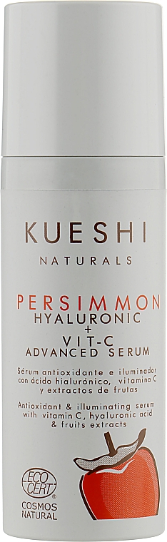 Serum do twarzy z kwasem hialuronowym i witaminą C - Kueshi Naturals Persimmon Hilauronic + Vit-C Advanced Serum — Zdjęcie N1