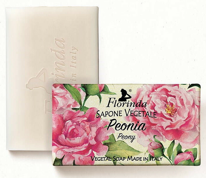 Naturalne mydło w kostce Peonia - Florinda Peony Natural Soap — Zdjęcie N3