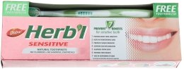 Kup Zestaw "Sensitive" - Dabur Herb`l (toothbrush + toothpaste 150 g)