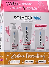 Kup Zestaw prezentowy - Solverx Sensitive Skin (sh/gel/250ml + b/balm/250ml + h/cr/50ml)