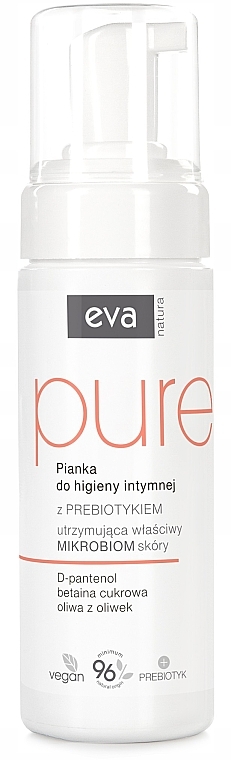 Pianka do higieny intymnej z prebiotykami - Eva Natura Pure — Zdjęcie N1
