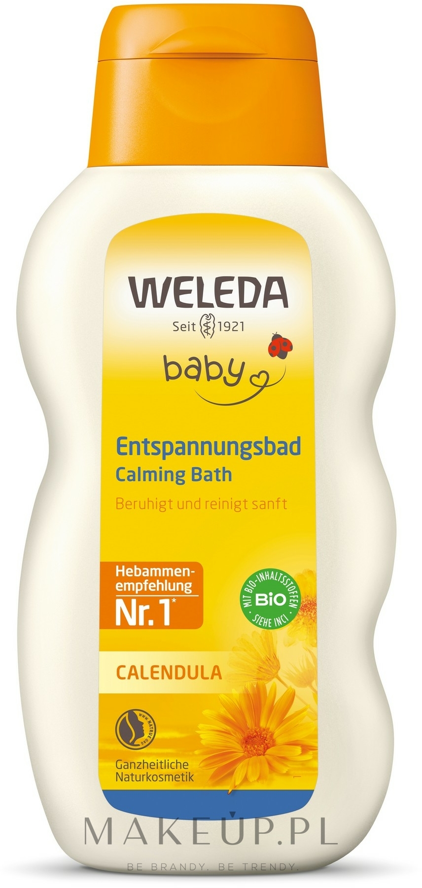 Płyn do kąpieli z nagietkiem lekarskim dla dzieci i niemowląt - Weleda Calendula — Zdjęcie 200 ml