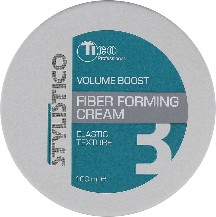 Modelująca pasta-krem do stylizacji włosów - Tico Professional Stylistico Volume Boost Fiber Forming Cream