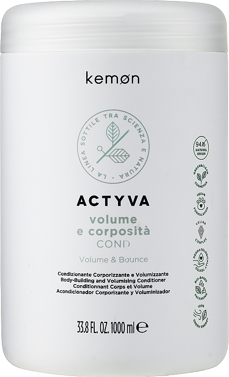 Odżywka do nadawania włosom objętości - Kemon Actyva Volume e Corposita Cond — Zdjęcie N3