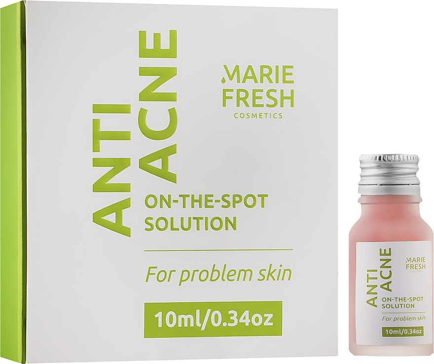 Wysuszający preparat punktowy do cery trądzikowej - Marie Fresh Cosmetics Anti Acne On-The-Spot Solution — Zdjęcie N2