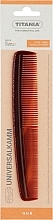 Kup Grzebień kieszonkowy dla mężczyzn, 17,5 cm, brązowy - Titania Havannah