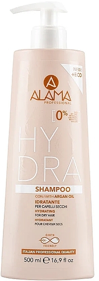 Szampon nawilżający do włosów suchych z olejem arganowym - Alama Hydra Shampoo — Zdjęcie N1