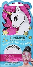 PRZECENA! Matująco-oczyszczająca maseczka peel-off - Eveline Cosmetics Holographic Peel-Off Mask Unicorn  * — Zdjęcie N2