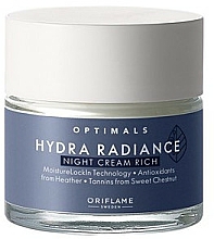 Kup Nawilżający krem do twarzy na noc do cery suchej - Oriflame Optimals Hydra Radiance
