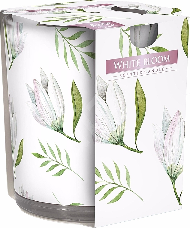 Świeca zapachowa w szkle White Bloom - Bispol Scented Candle White Bloom — Zdjęcie N1