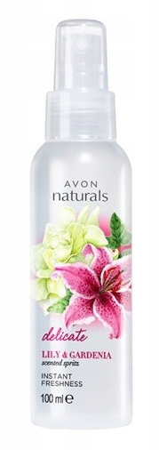 Perfumowana mgiełka do ciała Lilia i gardenia - Avon Naturals Lily&Gardenia Spray — Zdjęcie N1