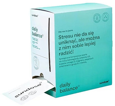 Suplement diety do redukcji stresu - Sundose Daily Balance Stress Suplement Diety Green — Zdjęcie N1