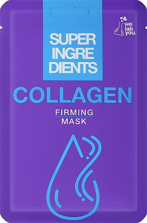 Tkankowa maseczka do twarzy z kolagenem - We Lab You Super Ingredients Collagen Firming Mask — Zdjęcie N1