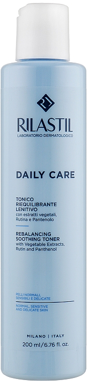 Tonik do twarzy dla skóry normalnej, wrażliwej i delikatnej - Rilastil Daily Care Tonico