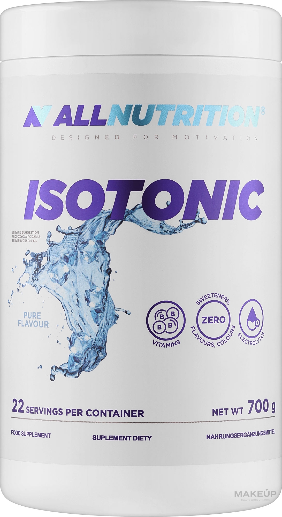 Suplement diety Izotonik. Bez smaku - Allnutrition Isotonic Pure Flavour — Zdjęcie 700 g