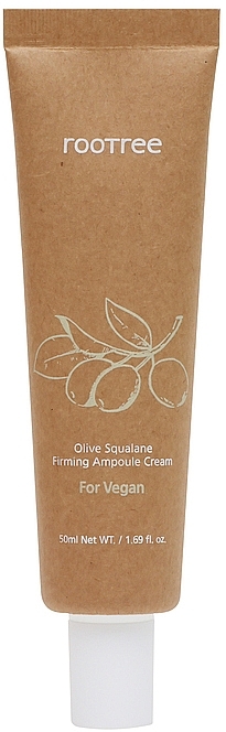 Ujędrniający krem do twarzy ze skwalanem z oliwek - Rootree Olive Squalane Firming Ampoule Cream — Zdjęcie N1