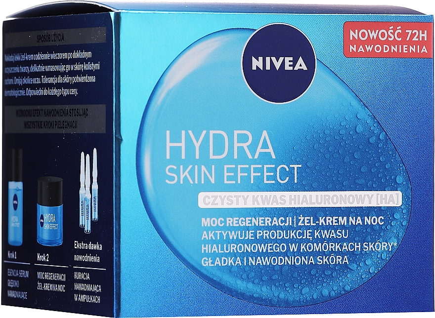 Żel-krem na noc - NIVEA Hydra Skin Effect Power of Regeneration Night Gel-Cream — Zdjęcie N2