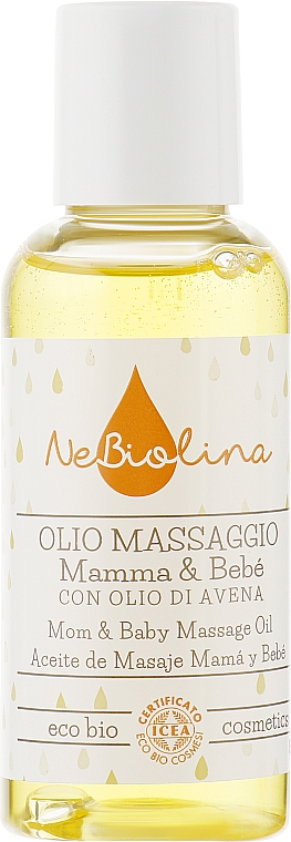Olejek do masażu dla mamy i dziecka - NeBiolina Baby Mom & Baby Massage Oil — Zdjęcie N1