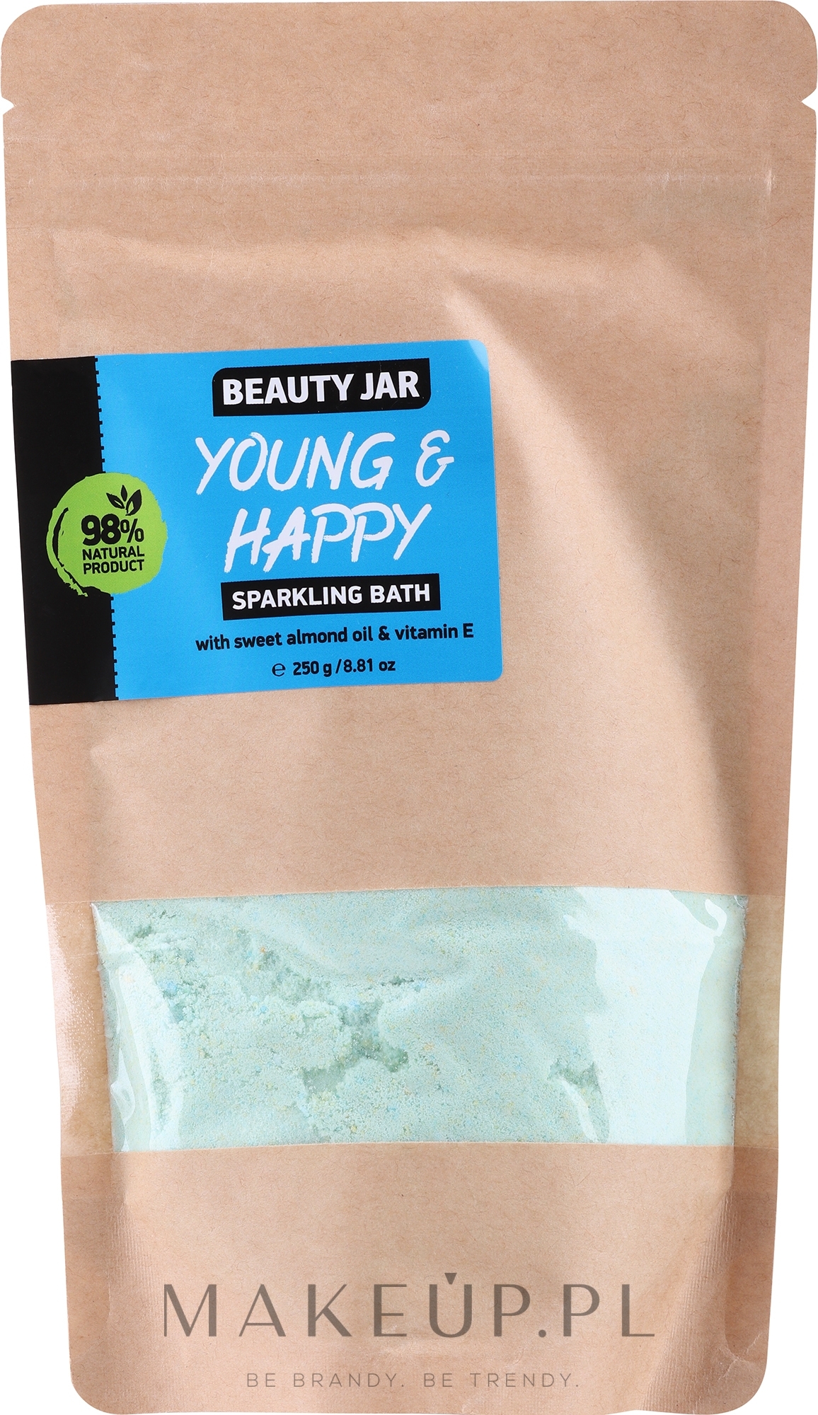 Puder do kąpieli Olej ze słodkich migdałów i witamina E - Beauty Jar Young and Happy Sparkling Bath — Zdjęcie 250 g