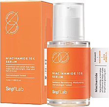 Rozświetlające serum do twarzy - SNP Lab Niacinamide 10% Serum — Zdjęcie N1