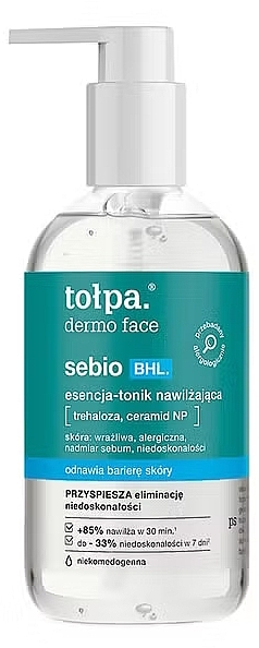 Esencja-tonik nawilżająca - Tolpa Dermo Face Sebio BHL — Zdjęcie N1