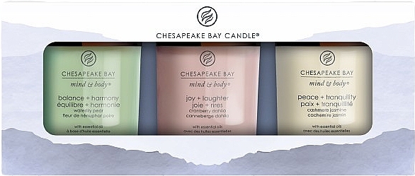 Zestaw - Chesapeake Bay Candle Wellness Gift Set (candle/3x96g) — Zdjęcie N1