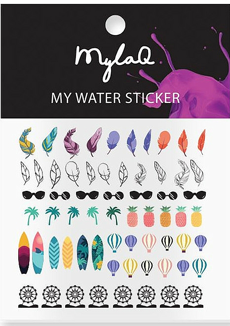Naklejki na paznokcie w wakacyjne wzory - MylaQ My Holiday Sticker — Zdjęcie N1