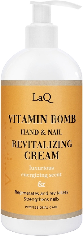 Ochronny krem do rąk i paznokci - LaQ Vitamin Bomb Hand & Nail Revitalizing Cream — Zdjęcie N1