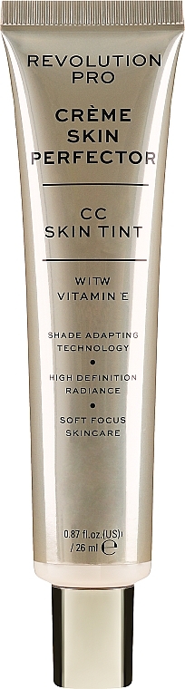 Krem CC do twarzy - Revolution Pro Creme Skin Perfector CC Skin Tint with Vitamin E — Zdjęcie N1